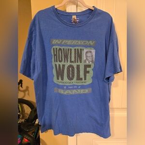 Bluescentric Gildan Blue Howlin' Wolf Band Tee Sz 2XL